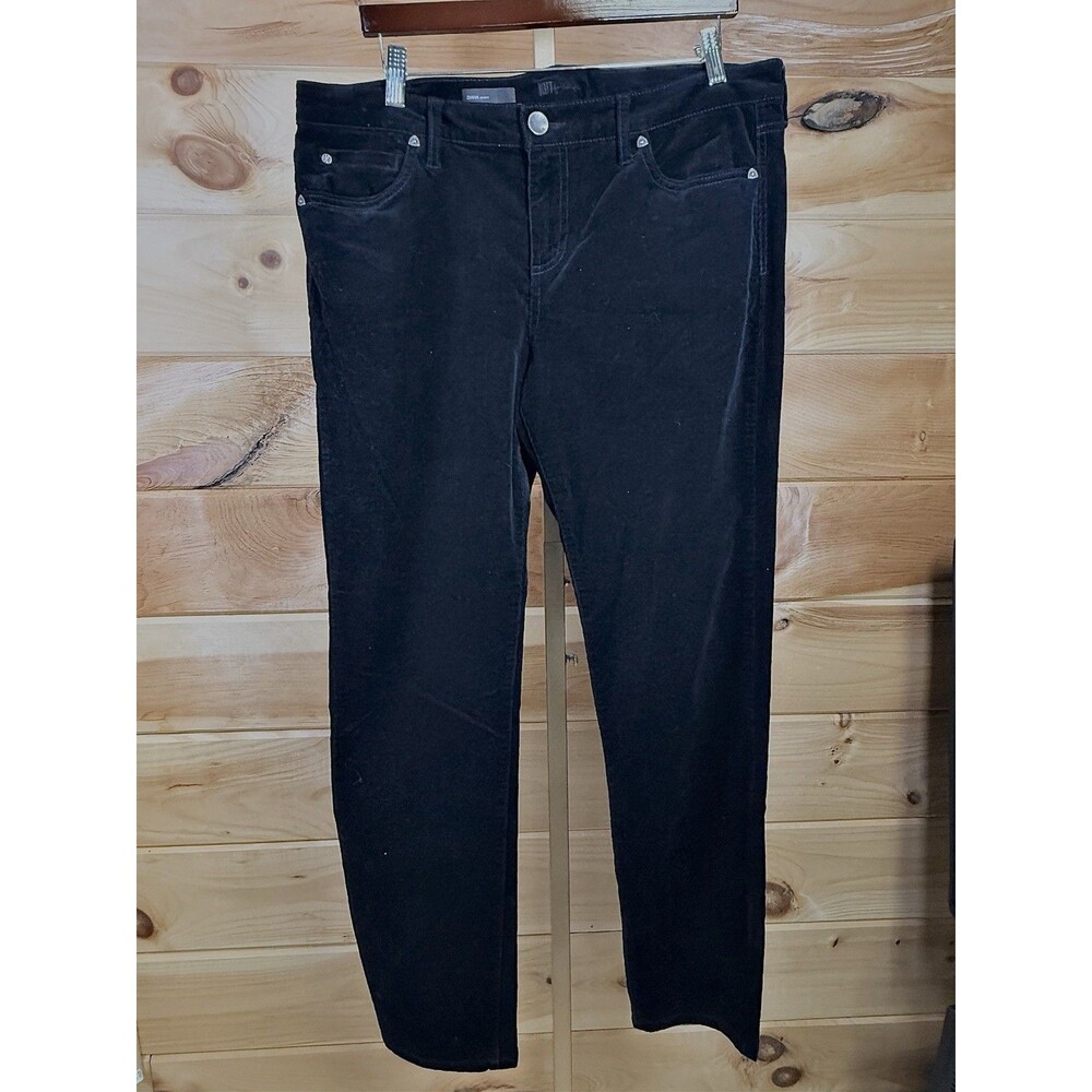Kut From The Kloth Diana Skinny Black Corduroy Women’s Size 14￼‎